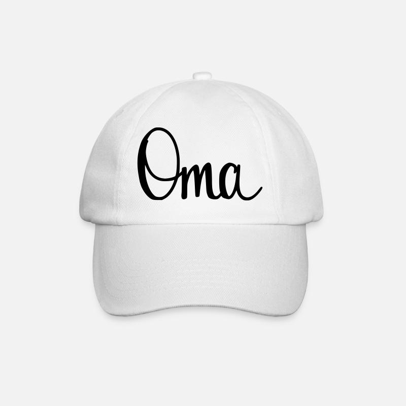 Oma - Baseballkappe - Weiß/Weiß