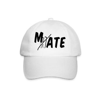 I mate you - Baseballkappe - Weiß/Weiß - Vorne