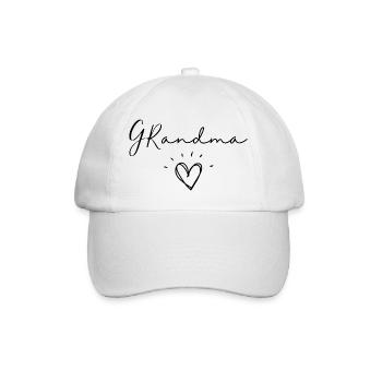 Grand-mère. Cadeau de grand-mère - Casquette classique - blanc/blanc - Devant