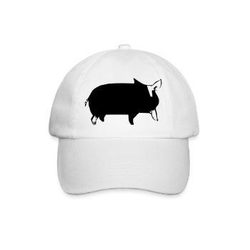 Pig Pigs Pigs Animal Animals Vector 2 - Baseball Cap - white/white - Front