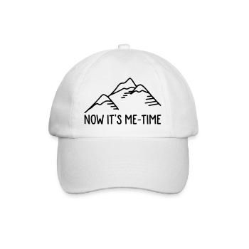 Hiking in the mountains - Baseball Cap - white/white - Front