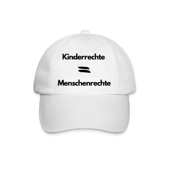 Kinderrechte sind Menschenrechte - Baseballkappe - Weiß/Weiß - Vorne