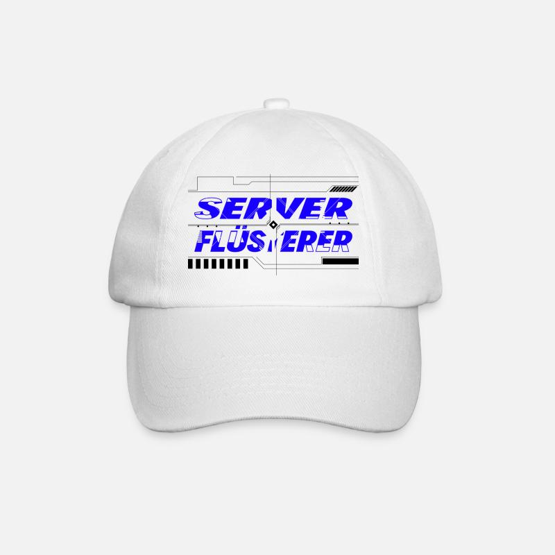 Server Flüsterer - Baseballkappe - Weiß/Weiß