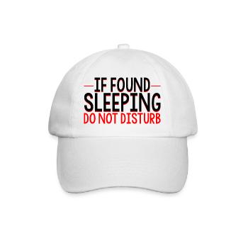Si dormir ne dérange pas 3 - Casquette classique - blanc/blanc - Devant
