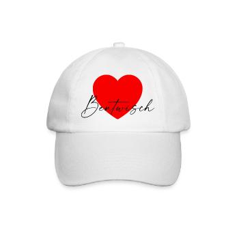i Love Bentwisch - Baseballkappe - Weiß/Weiß - Vorne
