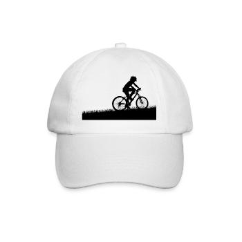 Biking Running Marathon Triathlon Bike - Baseball Cap - white/white - Front