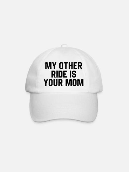 Meine andere Fahrt ist deine Mutter - Baseballkappe - Weiß/Weiß