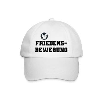 Friedensbewegung helles Design - Baseballkappe - Weiß/Weiß - Vorne