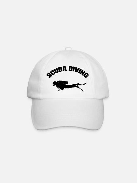 Scuba Diving - Baseballkappe - Weiß/Weiß