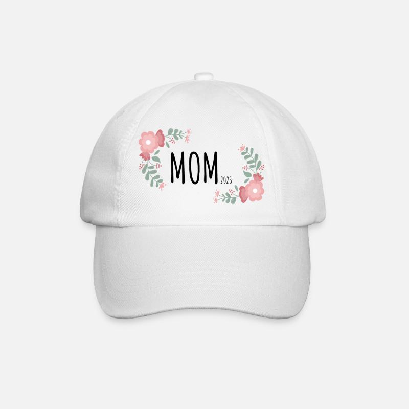 Mom 2023 - Baseballkappe - Weiß/Weiß