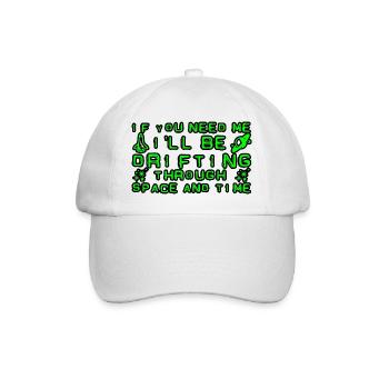 Je vais dériver dans l’espace et le temps 4 - Casquette classique - blanc/blanc - Devant