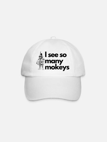 Je vois tellement de singes - Casquette classique - blanc/blanc