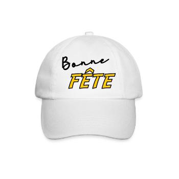 BONNE FÊTE. FÊTE DES MÈRES. FÊTE DES PÈRES. FÊTE - Casquette classique - blanc/blanc - Devant