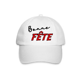 BONNE FÊTE. FÊTE DES MÈRES. FÊTE DES PÈRES. FÊTE - Casquette classique - blanc/blanc - Devant
