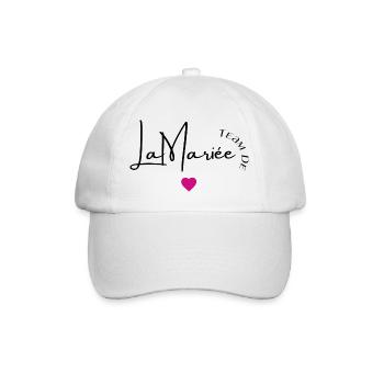 Team de la mariée - Casquette classique - blanc/blanc - Devant