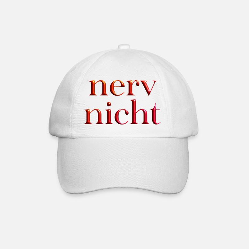 coole Sprüche 1 - Baseballkappe - Weiß/Weiß
