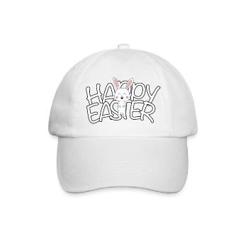 Happy Easter Frohe Ostern - Baseball Cap - white/white - Front
