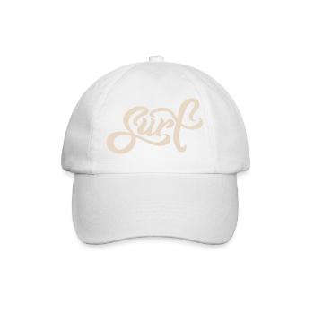 Surf Lettering - Baseballkappe - Weiß/Weiß - Vorne