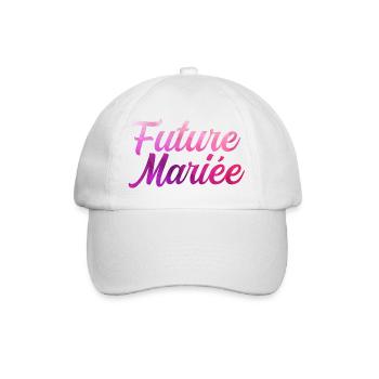 future mariée enterrement vie de jeune fille EVJF - Casquette classique - blanc/blanc - Devant