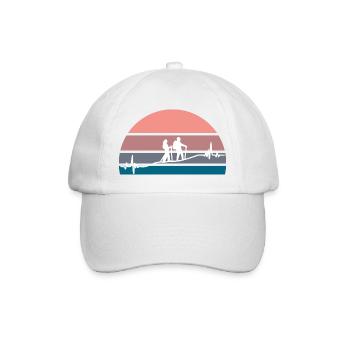 Randonnée au coucher du soleil - Casquette classique - blanc/blanc - Devant