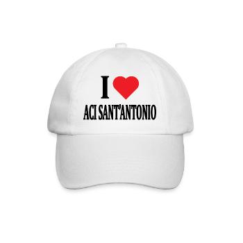 t-shirt Sicily I love Aci Sant'Antonio t-shirt - Baseball Cap - white/white - Front