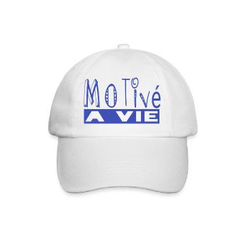 Motivated for life - Baseball Cap - white/white - Front