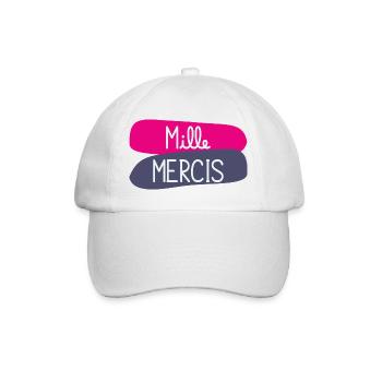 MERCI. MAÎTRESSE. MAÎTRE. MERCI MAÎTRESSE - Casquette classique - blanc/blanc - Devant