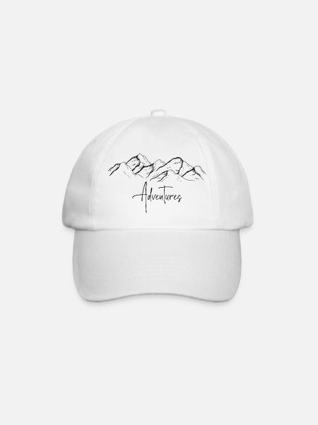 Adventure - Baseball Cap - white/white
