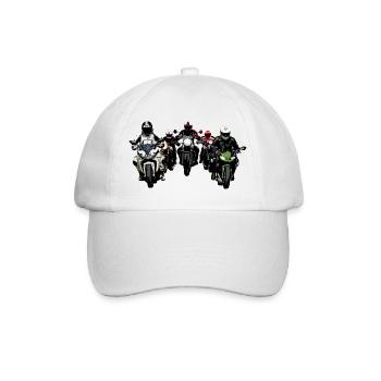 Biker Group Color - Baseball Cap - white/white - Front
