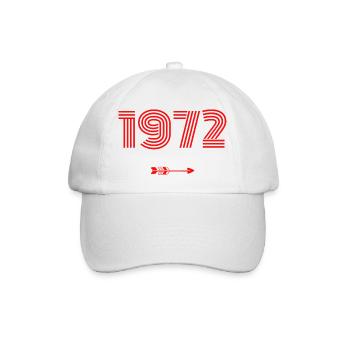 Né en 1972 - Casquette classique - blanc/blanc - Devant