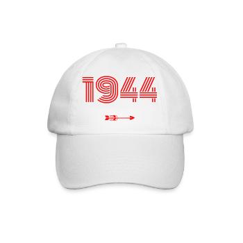 Born in 1944 - Baseball Cap - white/white - Front