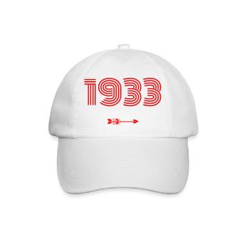 Né en 1933 - Casquette classique - blanc/blanc - Devant