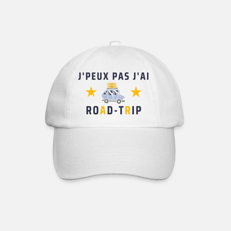 J Peux Pas j ai Road trip - Casquette classique - blanc/blanc