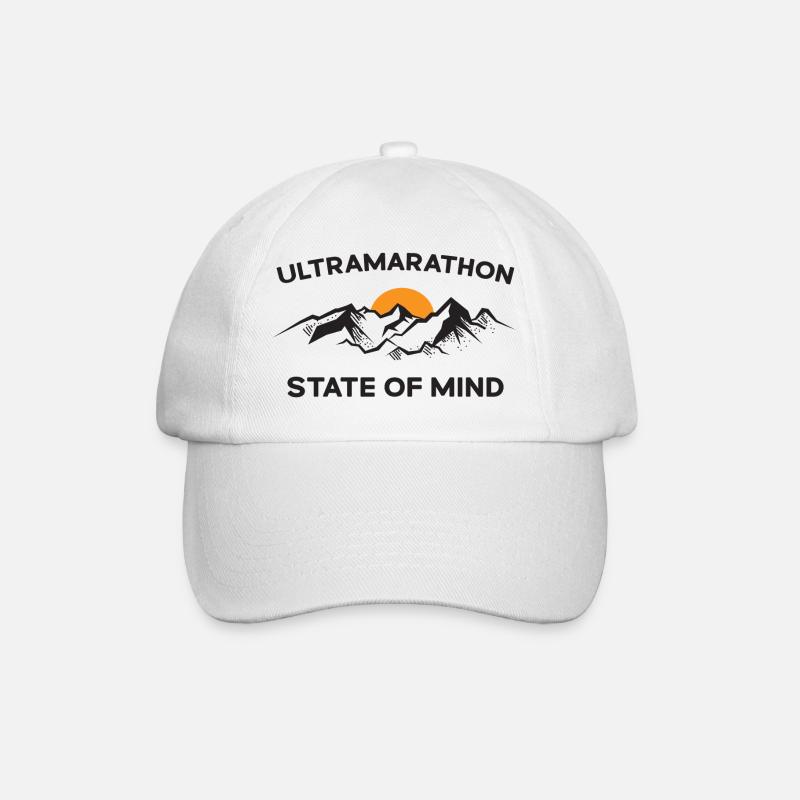 Ultramarathon - Gemütszustand - Baseballkappe - Weiß/Weiß