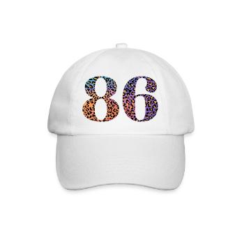 86e anniversaire léopard - Casquette classique - blanc/blanc - Devant