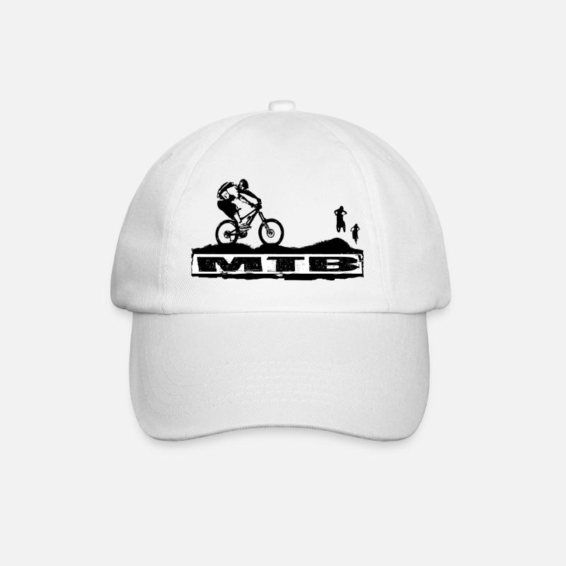 MTB Bike - Baseballkappe - Weiß/Weiß