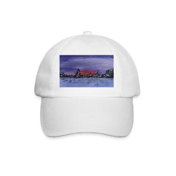 Lila Winter - Baseballkappe - Weiß/Weiß - Vorne