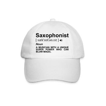 Définition du saxophoniste - Casquette classique - blanc/blanc - Devant