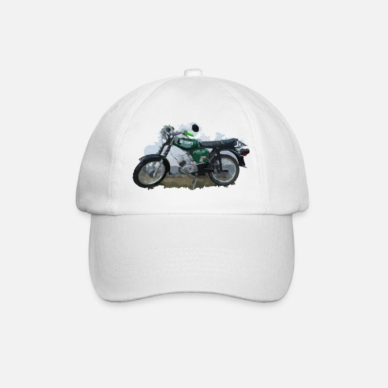 Moped - Baseballkappe - Weiß/Weiß