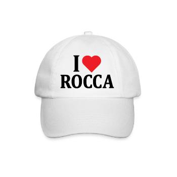 t-shirt I love Rocca t-shirt idée cadeau - Casquette classique - blanc/blanc - Devant