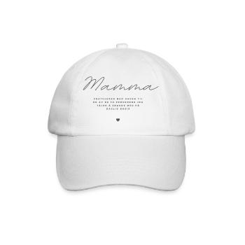 Mom Congratulations - Baseball Cap - white/white - Front