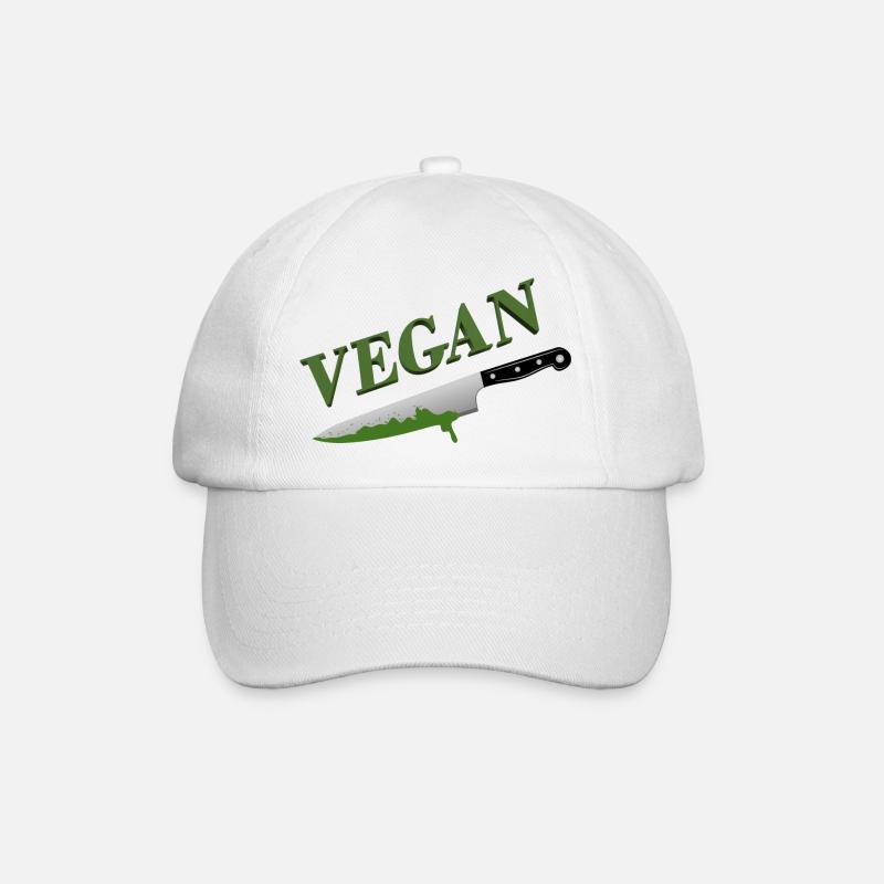 Vegan - Baseball Cap - white/white