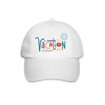 Colorful Valentine's Day Art with Heart Motifs - Baseball Cap - white/white - Front