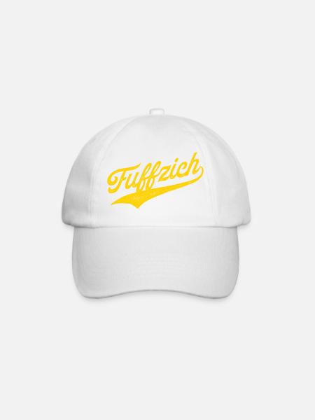 Fuffzich - Fünfzigster Geburtstag - Baseballkappe - Weiß/Weiß