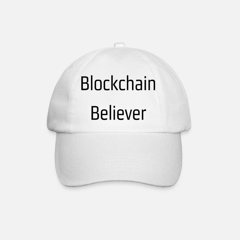 Adepte de la blockchain - Casquette classique - blanc/blanc