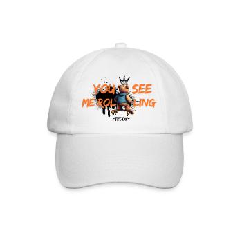 Teddy - You see me rolling - Baseballkappe - Weiß/Weiß - Vorne