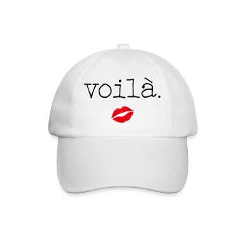 Voilà - Little French Speaking - Baseballkappe - Weiß/Weiß - Vorne