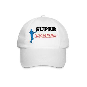 SUPER TRAINER - Baseball Cap - white/white - Front