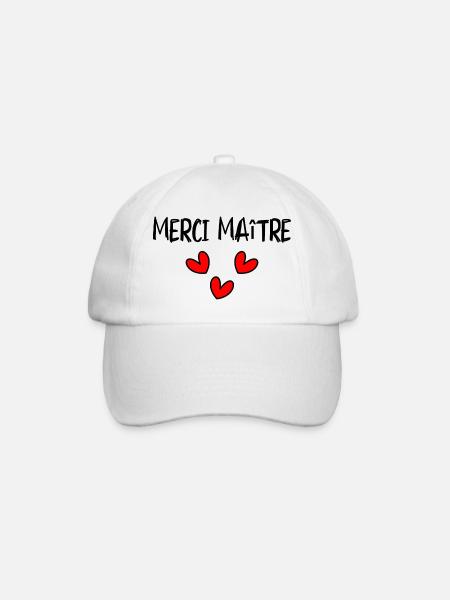 MAÎTRESSE. MERCI. MERCI MAÎTRESSE. MAITRESSE - Casquette classique - blanc/blanc