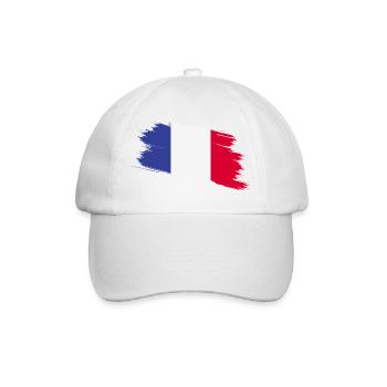 Frankreich - Baseballkappe - Weiß/Weiß - Vorne